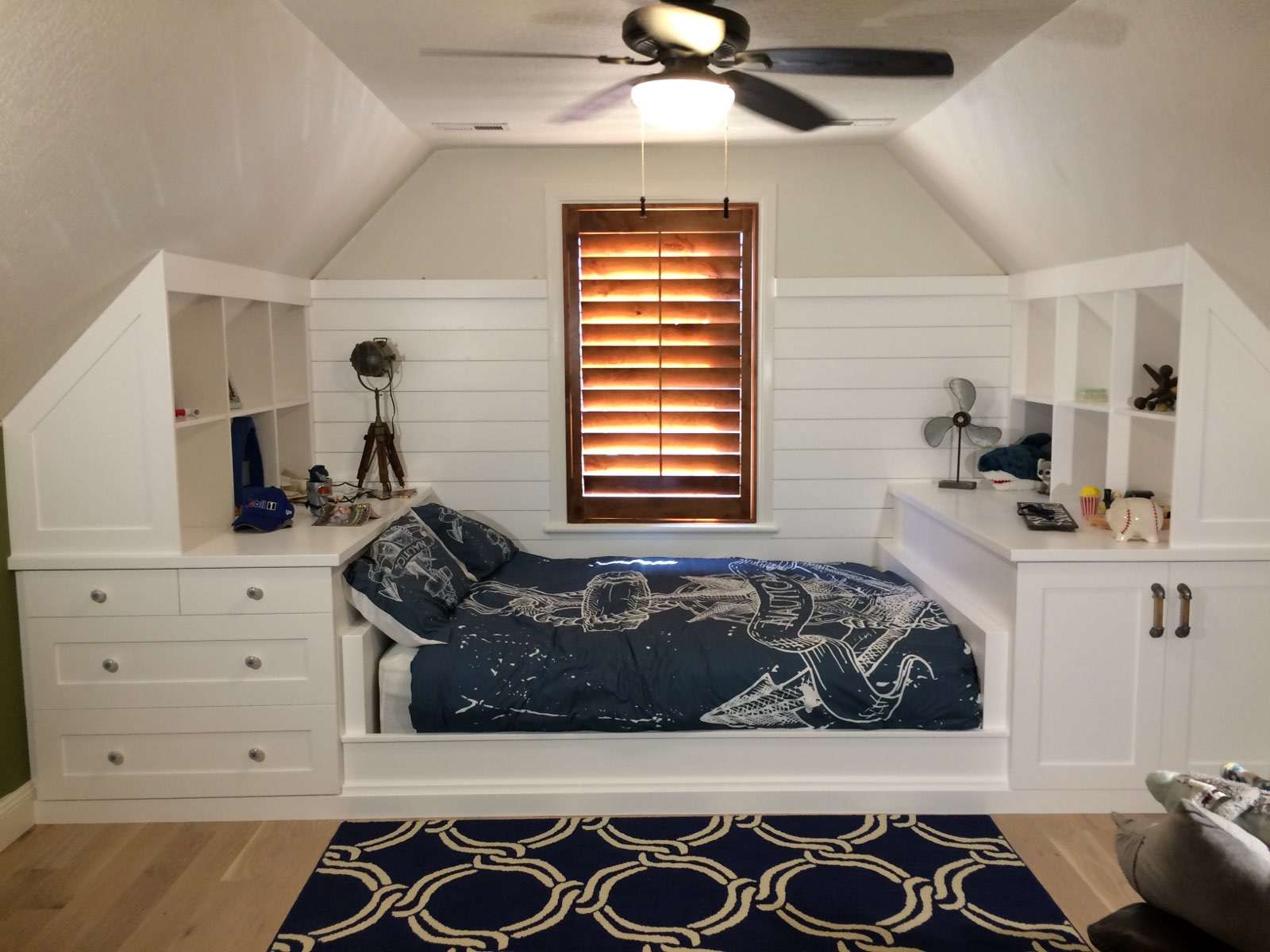 Custom built-in bed surround
