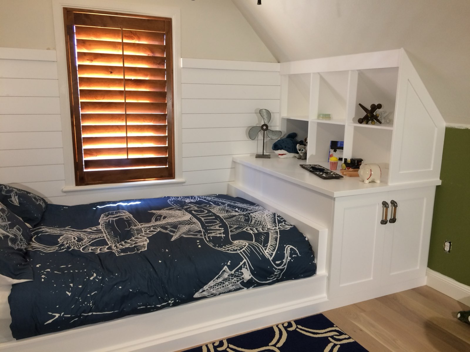 Custom bedroom built-in storage