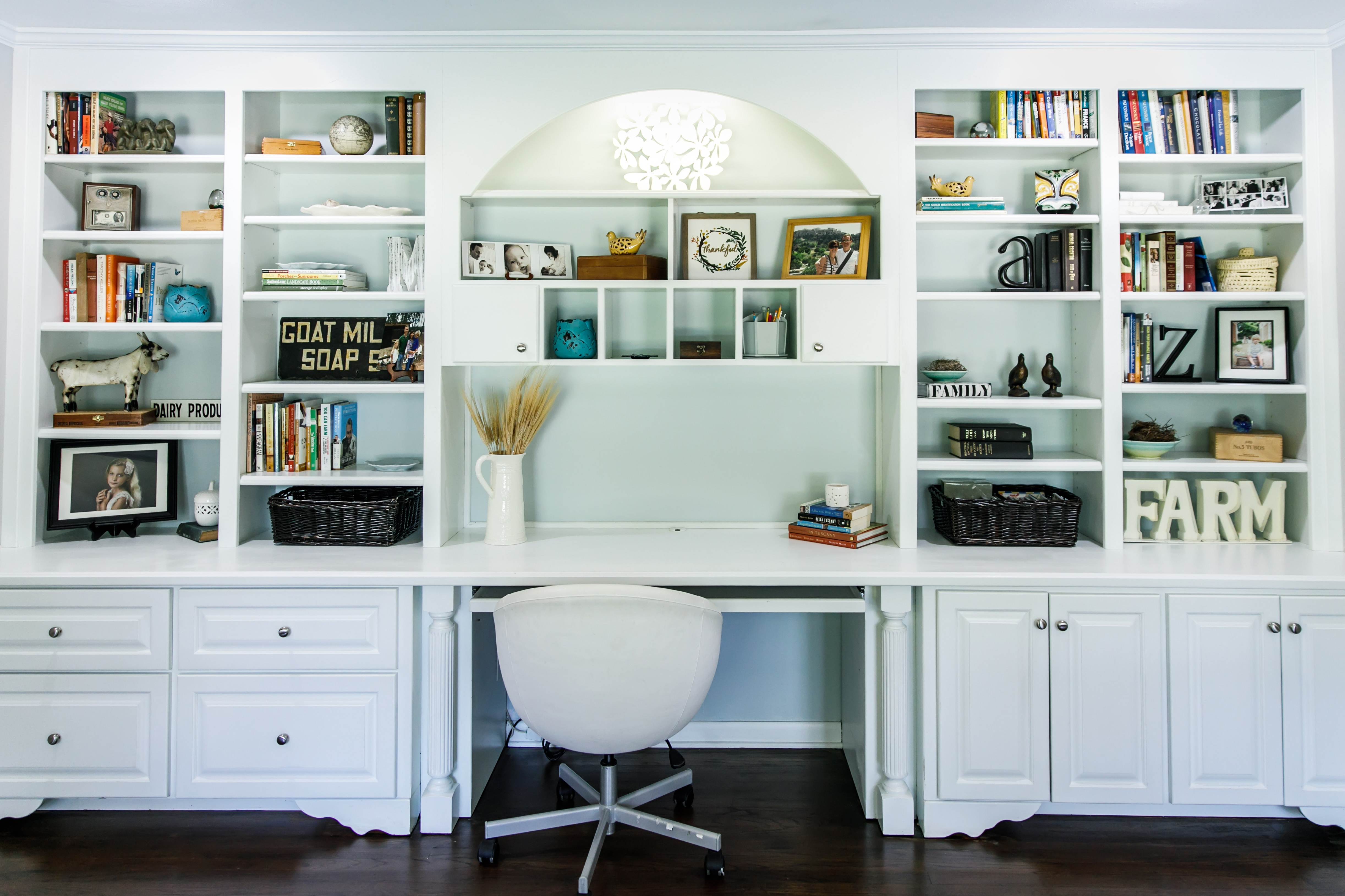 Custom home office cabinets